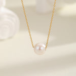 Load image into Gallery viewer, AAA+ Quality Freshwater Pearl Pendants - 2 Pendants ( Golden and 925 Sterling Silver Chains)