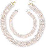 Load image into Gallery viewer, Triple Strand Pearl Necklace Bundle