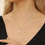 Load image into Gallery viewer, AAA+ Quality Hope Silver Freshwater Pearl Pendant Necklace