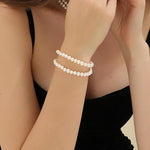 Load image into Gallery viewer, AAA Quality Double Strand Golden Freshwater Pearl Bracelet for Women