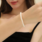 Load image into Gallery viewer, AAA Quality Single Strand Golden Freshwater Pearl Bracelet for Women