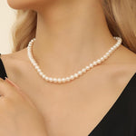 Load image into Gallery viewer, Pearl Necklace Jewelry Set - Single, Double, Triple Strand