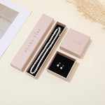 Load image into Gallery viewer, Pearl Vibe AAA+ Quality Pearl Necklace and Pearl Stud Earrings Jewelry Set