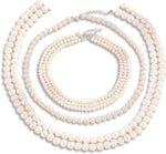 Load image into Gallery viewer, Pearl Necklace Jewelry Set - Single, Double, Triple Strand