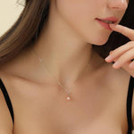 Load image into Gallery viewer, AAA+ Quality Pink Pearl Freshwater Pearl Pendant Necklace