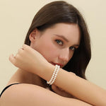 Load image into Gallery viewer, AAA Quality Double Strand Golden Freshwater Pearl Bracelet for Women