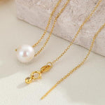 Load image into Gallery viewer, AAA+ Quality Bead Gold Freshwater Pearl Pendant Necklace