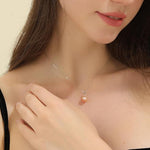 Load image into Gallery viewer, AAA+ Quality Pink Pearl Freshwater Pearl Pendant Necklace