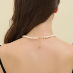 Load image into Gallery viewer, AAA+ Quality Single Strand Golden Freshwater Pearl Necklace