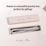 Load image into Gallery viewer, AAA+ Quality Double Strand Silver Freshwater Pearl Necklace