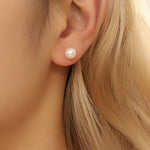 Load image into Gallery viewer, pearl stud earrings