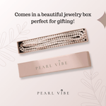 Load image into Gallery viewer, AAA+ Quality Triple Strand Golden Freshwater Pearl Necklace