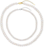 Single Strand Pearl Necklaces Bundle