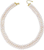 Load image into Gallery viewer, AAA+ Quality Double Strand Golden Freshwater Pearl Necklace
