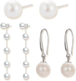 Load image into Gallery viewer, AAA+ Quality Pearl Earrings Set
