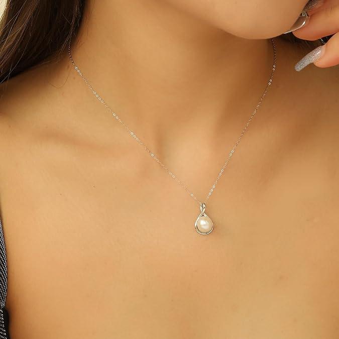 AAA+ Quality Freshwater Hope Pearl Pendant Necklace