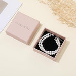Load image into Gallery viewer, Pearl Bracelets Silver Jewelry Set
