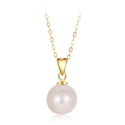 AAA+ Quality Hope Gold Freshwater Pearl Pendant Necklace