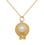 Load image into Gallery viewer, AAA+ QUALITY GOLD PEARL PENDANT NECLACE
