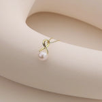 Load and play video in Gallery viewer, AAA+ Quality Infinity Gold Freshwater Pearl Pendant Necklace
