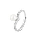 Load image into Gallery viewer, 925 STERLING PEARL RING
